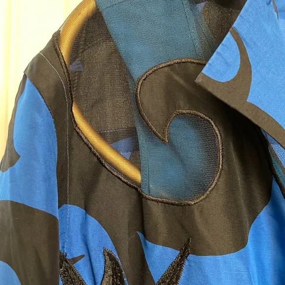 Gianfranco Ferre sheer bodysuit and matching silk blouse - Picture 10 of 13